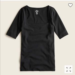 New Jcrew Perfect Fit Square Neck Tee